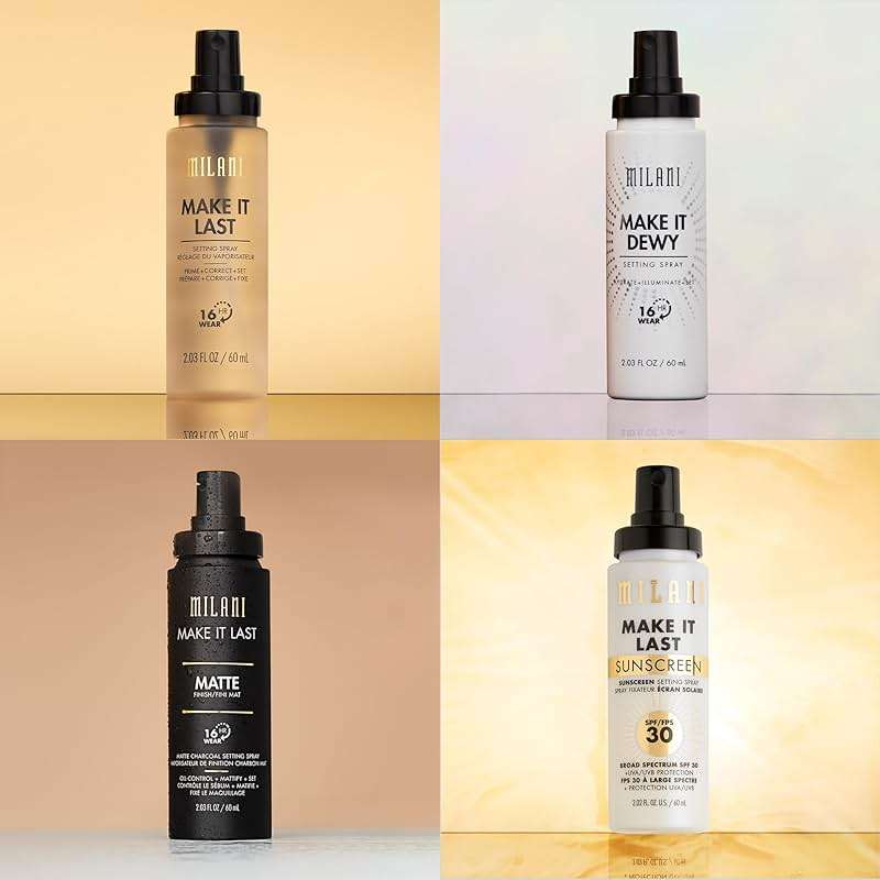 Milani Setting Spray + Primer, Make It Last Original - Natural Finish with Niacinamide for Hydration, Setting Spray for Makeup and Face Primer, 3-in-1 Prime + Hydrate + Set, 2.03 Fl. Oz - Image 9