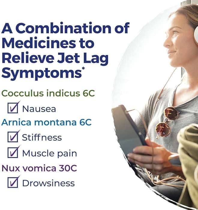 Boiron Jet Lag Relief Kit - Travel Essential for Relief from Nausea, Stiffness, Muscle Pain, and Drowsiness from Long Flights - 3 Count (240 Pellets) - Image 2