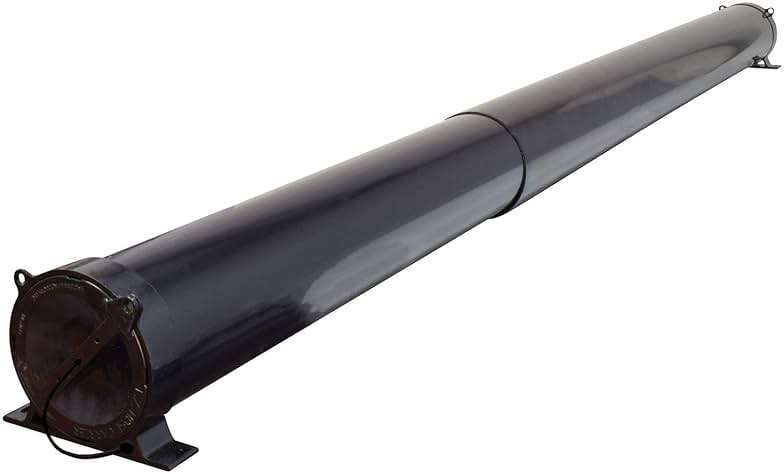 Valterra A04-5094BK RV Adjustable EZ Hose Carrier with Lockable Door Cap, Black - Image 1
