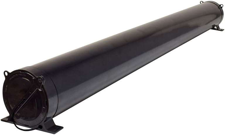 Valterra A04-5094BK RV Adjustable EZ Hose Carrier with Lockable Door Cap, Black - Image 2