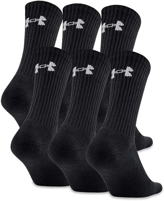 Under Armour Adult Cotton Crew Socks, Multipairs - Image 1