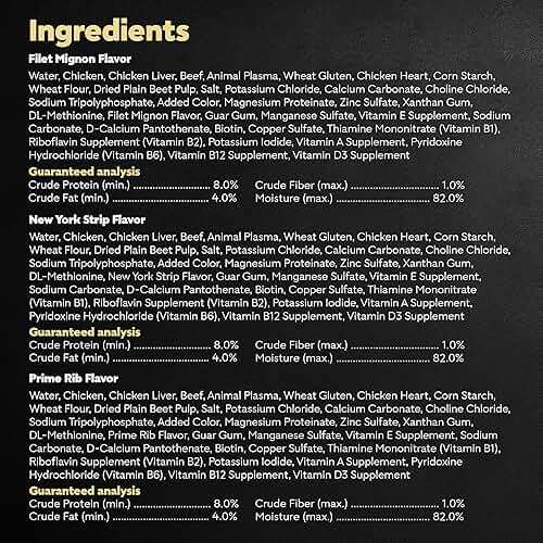 Cesar Filets in Gravy Adult Wet Dog Food Variety Pack, Filet Mignon, New York Strip and Prime Rib Flavors, 3.5 oz. Easy Peel Trays, Variety Pack of 24 - Image 4