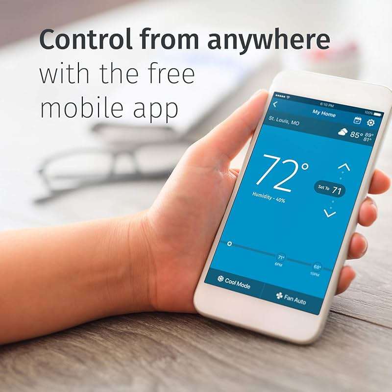Emerson Sensi Wi-Fi Smart Thermostat for Smart Home, Pro Version, Works with Alexa, Energy Star Certified - Image 12