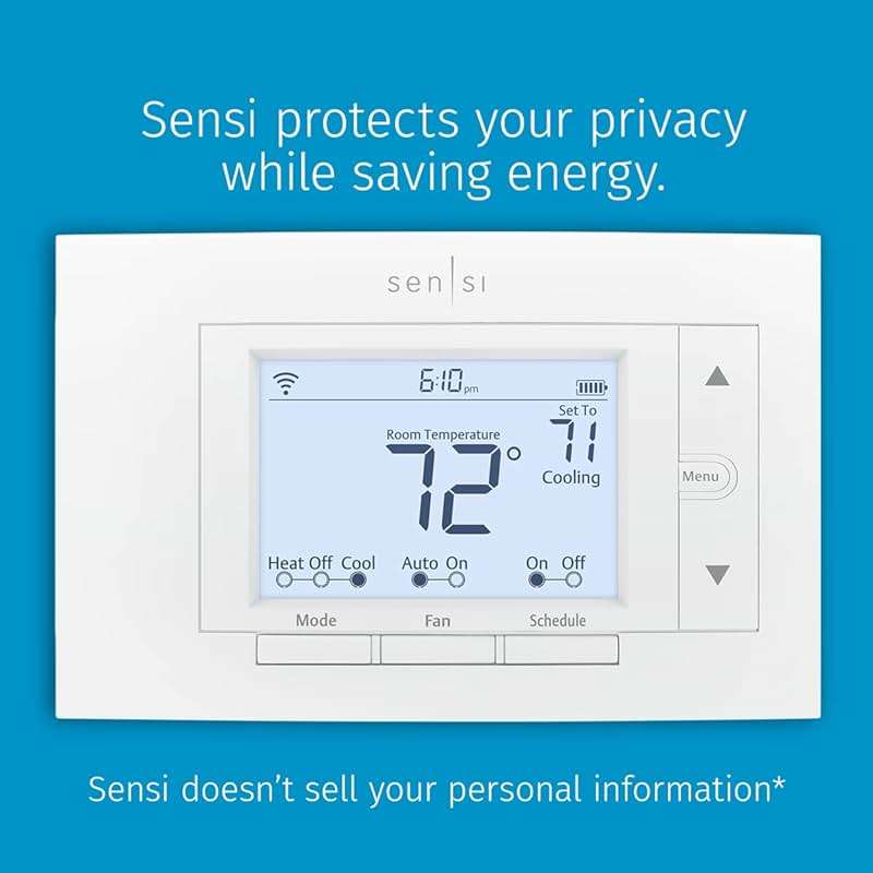 Emerson Sensi Wi-Fi Smart Thermostat for Smart Home, DIY, Works With Alexa, Energy Star Certified, ST55 - Image 4