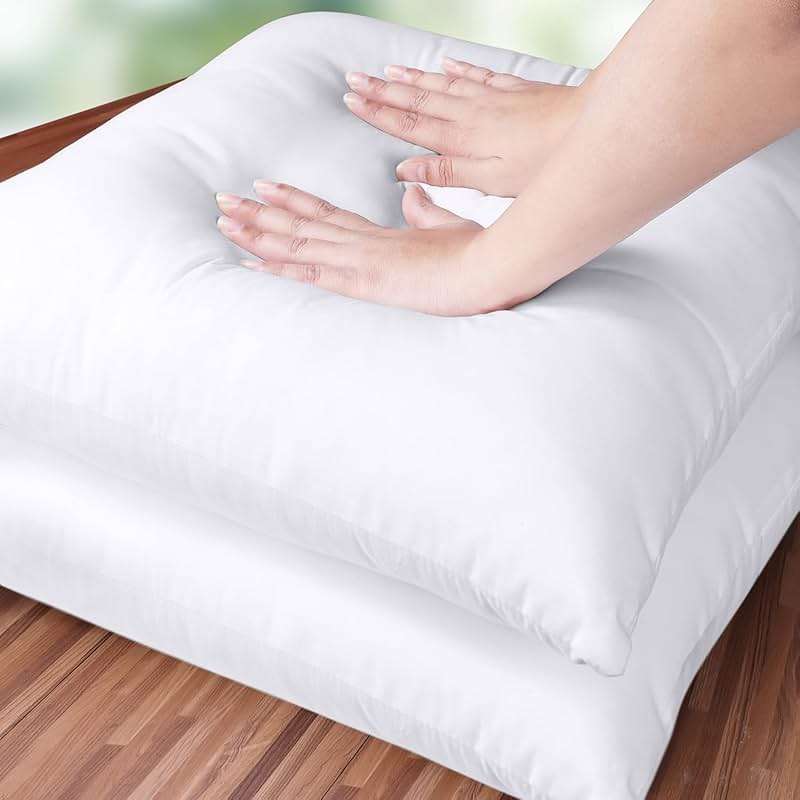 Utopia Bedding 18x18 Pillow Inserts, Set of 2, White – Indoor Decorative Throw Pillows for Bed, Sofa & Couch – Soft, Supportive & Fluffy Cushion Inserts - Image 5