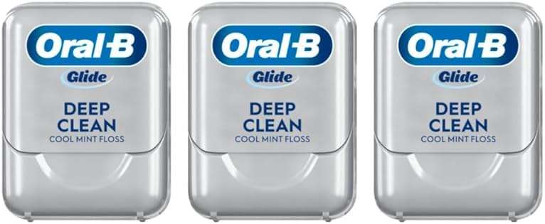 Oral-B Glide Deep Clean Dental Floss, Cool Mint, 3 Pack (131.2 YD Total) - Shred-Resistant Smooth Dental Tape for Tight Spaces - Image 11