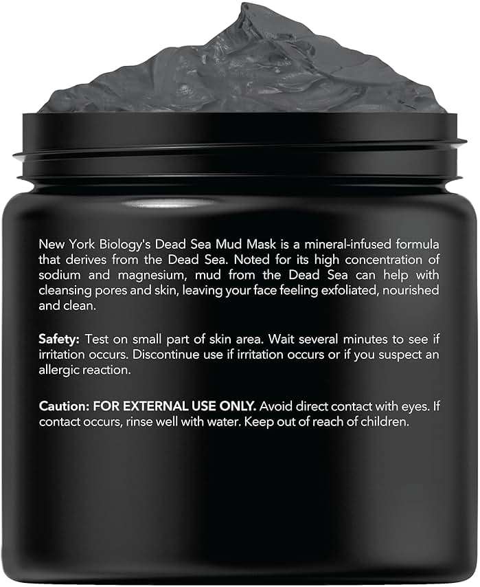 New York Biology Dead Sea Mud Mask for Face and Body | Spa Quality Pore Refiner for Oily Skin | Natural Skincare for Women & Men | Tighten Skin for A Healthier Complexion | 8.8 oz - Image 2