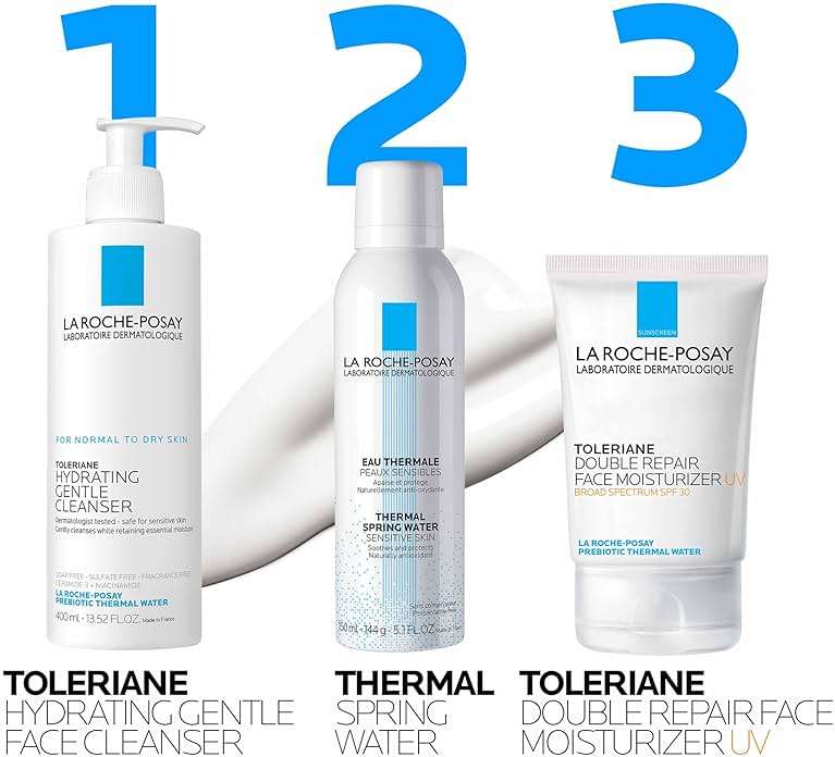 La Roche-Posay Toleriane Double Repair UV SPF Moisturizer for Face, Daily Facial Moisturizer with Sunscreen SPF 30, Niacinamide and Glycerin, Oil Free, Moisturizing Sun Protection - Image 6