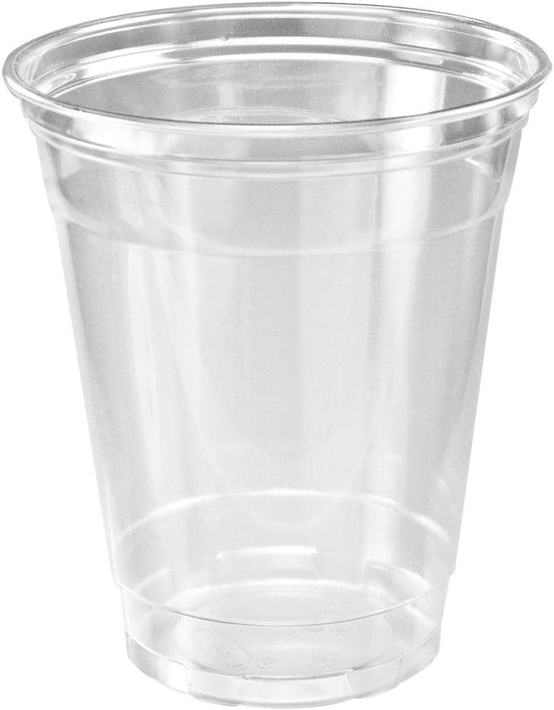 SOLO Cup Company Plastic Party Cold Cups, 16 oz, Clear, 100 pack - Image 1