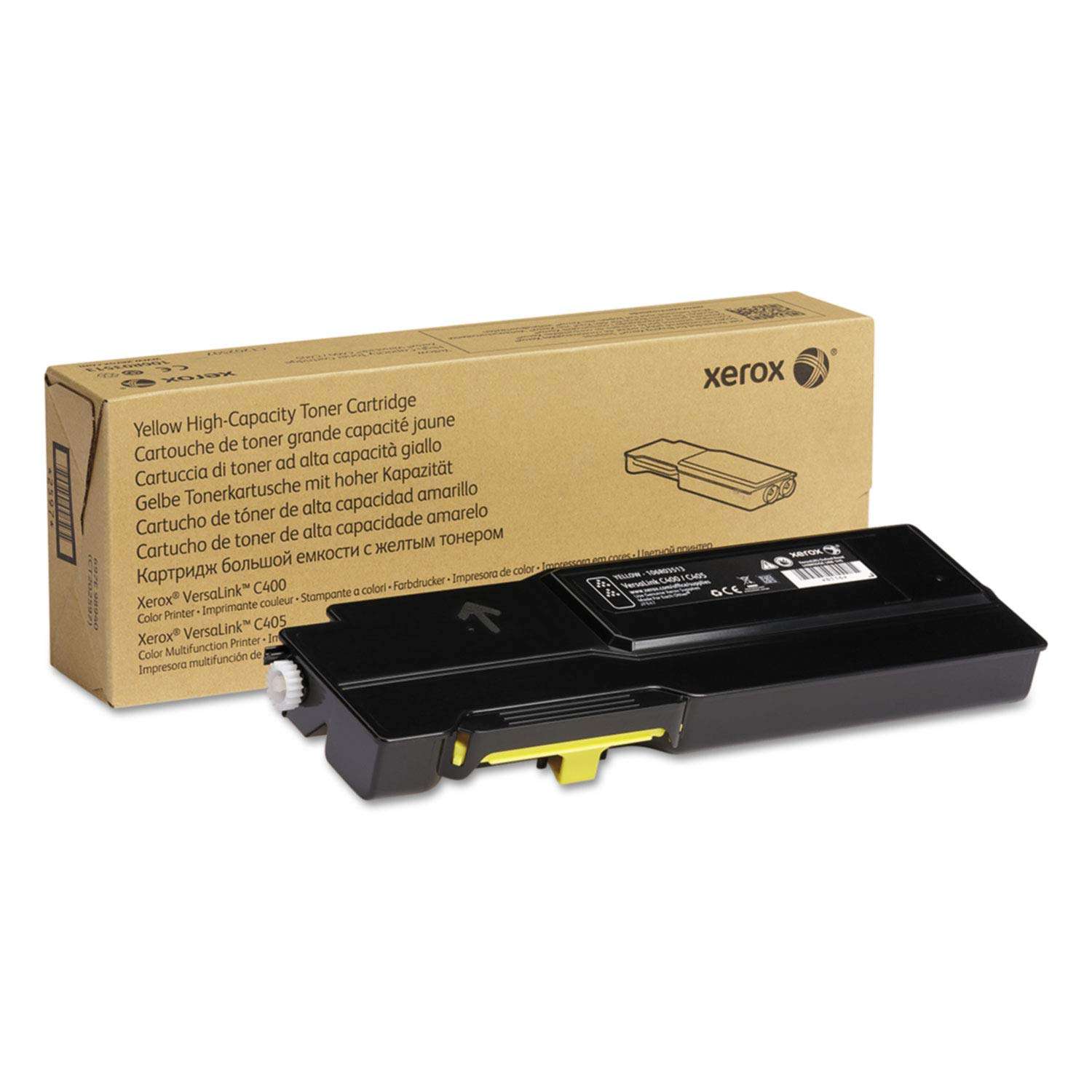 Xerox Genuine Xerox Yellow High Capacity Toner-Cartridge (106R03513) - 4,800 Pages for use in VersaLink C400/C405 - Image 1