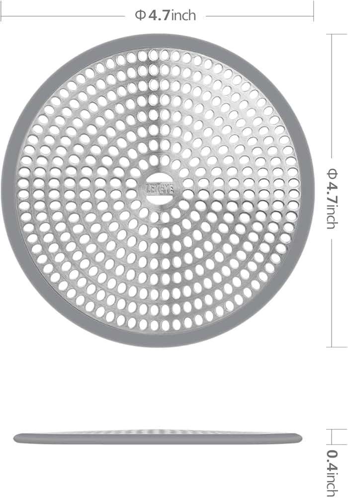 LEKEYE Shower Drain Hair Catcher/Strainer/Stainless Steel and Silicone - Image 2