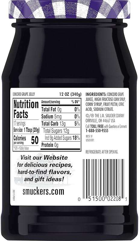 Smucker's Concord Grape Jelly, 12 Ounces - Image 2