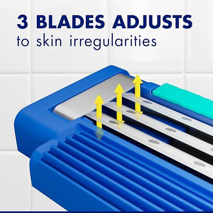 Gillette Sensor3 Simple Men's Disposable Razors, 8 Count - Image 4