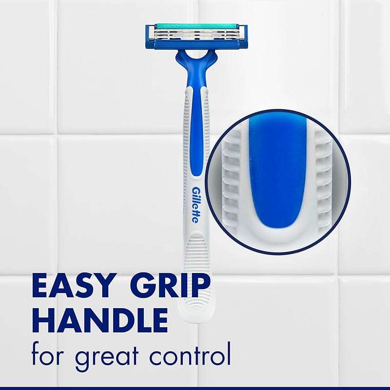 Gillette Sensor3 Simple Men's Disposable Razors, 8 Count - Image 6