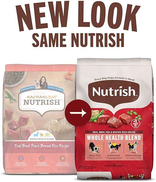 Nutrish Real Beef, Pea & Brown Rice Recipe Whole Health Blend Dry Dog Food, 40 lb. Bag, Packaging May Vary (Rachael Ray) - Image 2