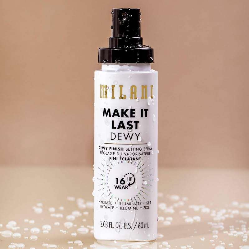 Milani Setting Spray + Primer, Make It Last Dewy - Dewy Finish Moisturizing Formula for Glow on the Go, Setting Spray for Makeup and Face Primer, Prime + Set + Hydrate, 2.03 Fl. Oz - Image 6