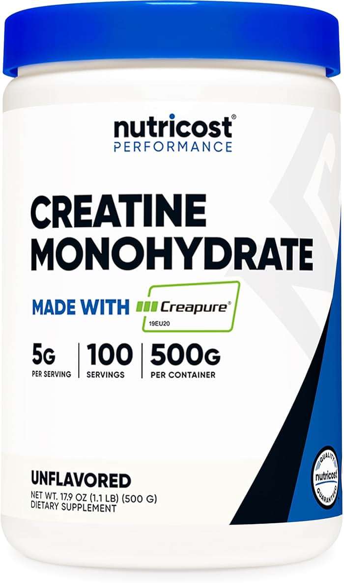 Nutricost Creapure® Creatine Monohydrate 500 Grams - Image 1