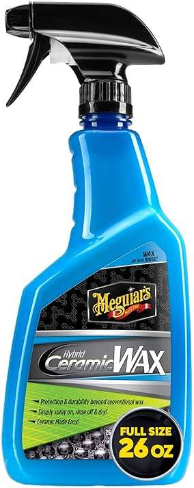 Meguiar's Hybrid Ceramic Wax, Easy-to-Use Spray Wax for Car Detailing with the Superior Protective Power of Advanced SiO2 Hybrid Barrier Technology, 26 Oz Spray Bottle - Image 1