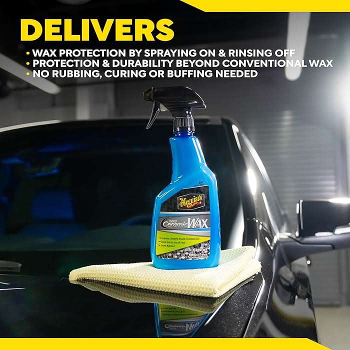 Meguiar's Hybrid Ceramic Wax, Easy-to-Use Spray Wax for Car Detailing with the Superior Protective Power of Advanced SiO2 Hybrid Barrier Technology, 26 Oz Spray Bottle - Image 8
