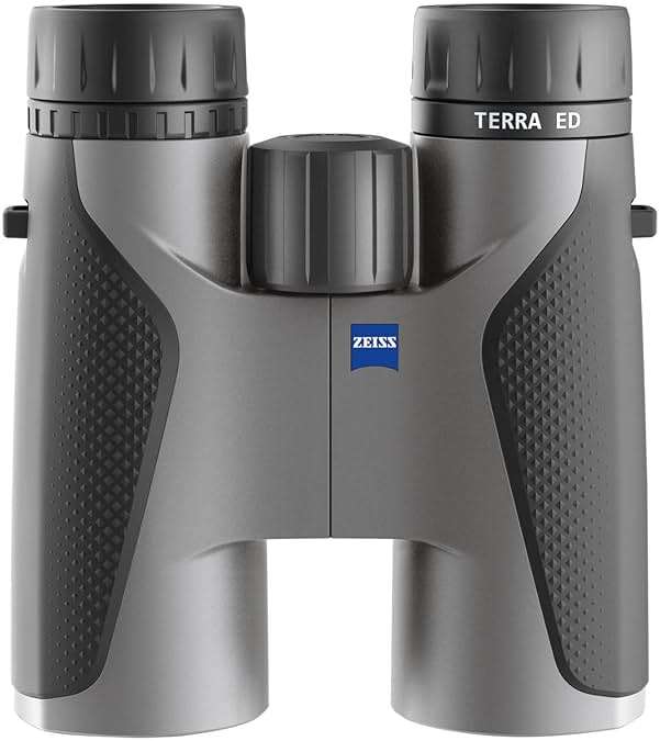 ZEISS Terra ED Binoculars 10x42 Waterproof, and Fast Focusing with Coated Glass for Optimal Clarity in All Weather Conditions for Bird Watching, Hunting, Sightseeing, Grey - Image 1