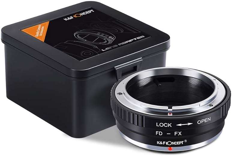 K&F Concept Lens Mount Adapter Canon FD Lens to Fujifilm FX Mount Mirrorless Camera Adapter - Image 1