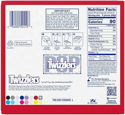 TWIZZLERS Twists Strawberry Flavored Licorice Style, Chewy Candy Packs, 2.5 oz (18 Count) - Image 2