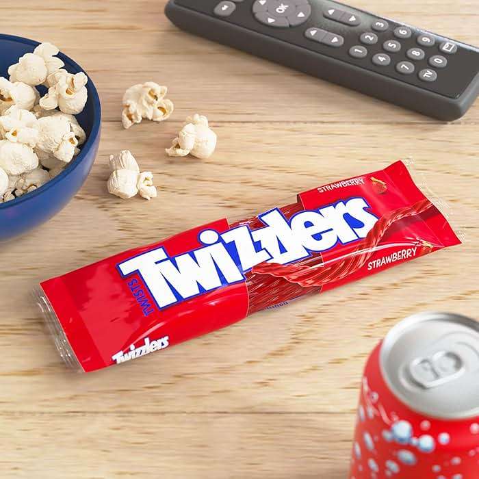 TWIZZLERS Twists Strawberry Flavored Licorice Style, Chewy Candy Packs, 2.5 oz (18 Count) - Image 6