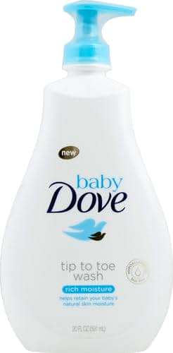 Baby Dove Sensitive Skin Care Baby Wash For Baby Bath Time Rich Moisture Tear-Free and Hypoallergenic, 20 oz (Packaging May Vary) - Image 2