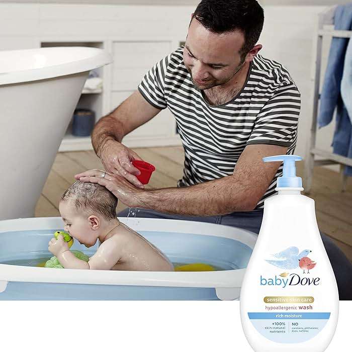 Baby Dove Sensitive Skin Care Baby Wash For Baby Bath Time Rich Moisture Tear-Free and Hypoallergenic, 20 oz (Packaging May Vary) - Image 16