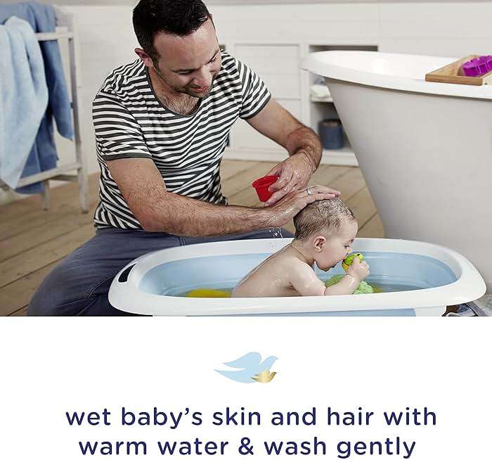 Baby Dove Sensitive Skin Care Baby Wash For Baby Bath Time Rich Moisture Tear-Free and Hypoallergenic, 20 oz (Packaging May Vary) - Image 5