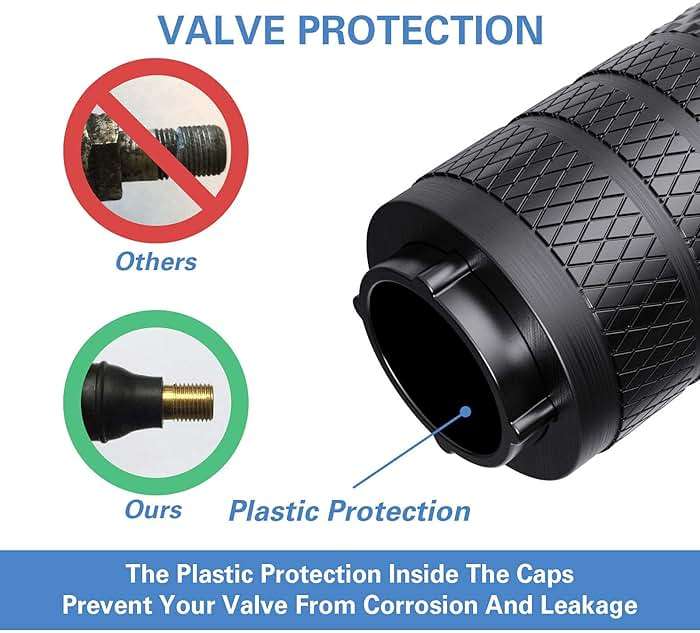 CKAuto Tire Valve Stem Caps, Black, 4 pcs/Pack, Anodized Aluminum Tire Valve Cap Set, Corrosion Resistant, Universal Stem Covers for Cars Trucks Motorcycles SUVs and Bikes - Image 3