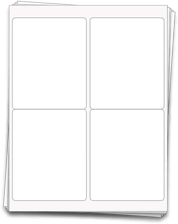 Dashleigh Wine Bottle Labels, 40 Blank Printable Waterproof Stickers | 4x5 in vinyl labels for 750ml bottles. Inkjet compatible. Free Canva templates. 5 material options. 10 sheets, 4 per sheet. - Image 1