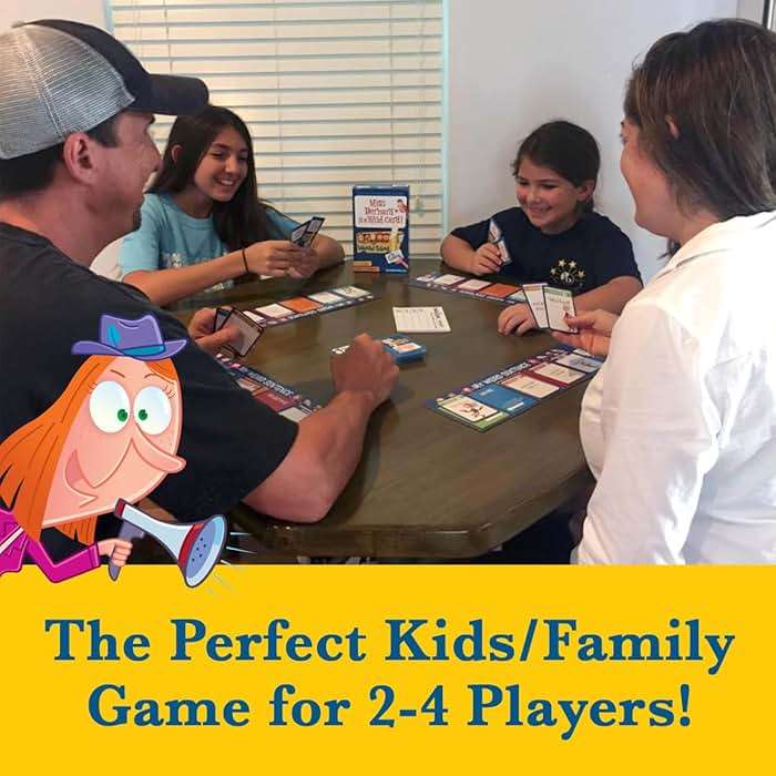 My Weird School Game Miss Bernard Is A Wild Card, Funny Educational Card Game for Kids and Family, Silly Sentence Building Game - Image 2