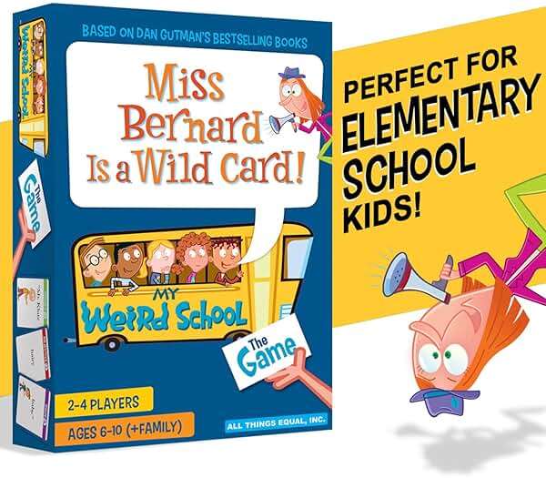 My Weird School Game Miss Bernard Is A Wild Card, Funny Educational Card Game for Kids and Family, Silly Sentence Building Game - Image 4