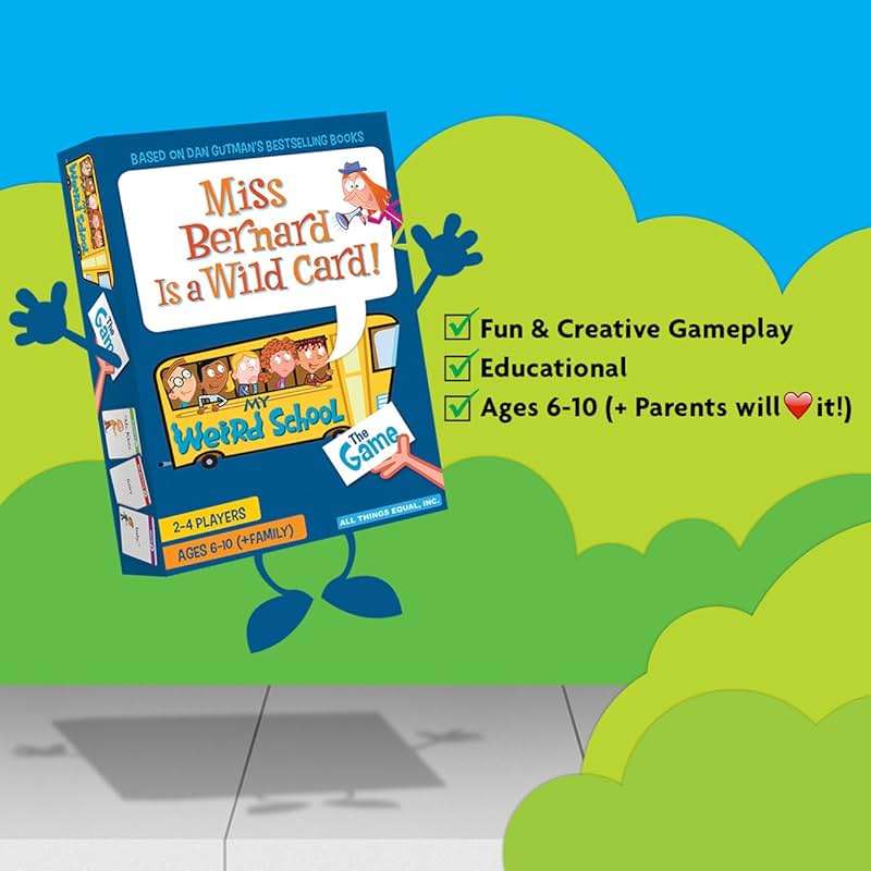 My Weird School Game Miss Bernard Is A Wild Card, Funny Educational Card Game for Kids and Family, Silly Sentence Building Game - Image 5