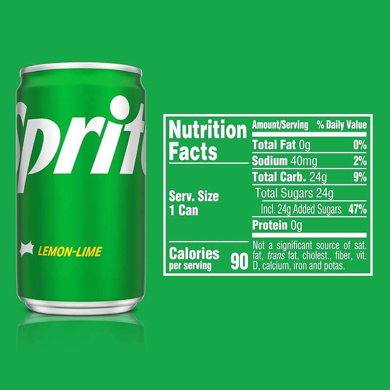 Sprite Lemon Lime Soda Soft Drinks, 7.5 fl oz, 10 Pack - Image 6