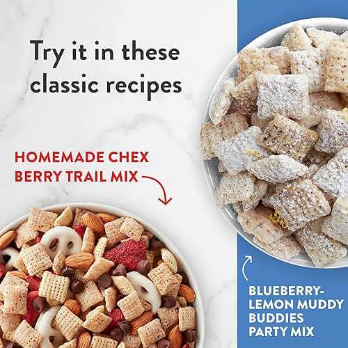 Blueberry Chex Cereal, Gluten Free Breakfast Cereal, Made with Whole Grain, 12 oz - Image 6