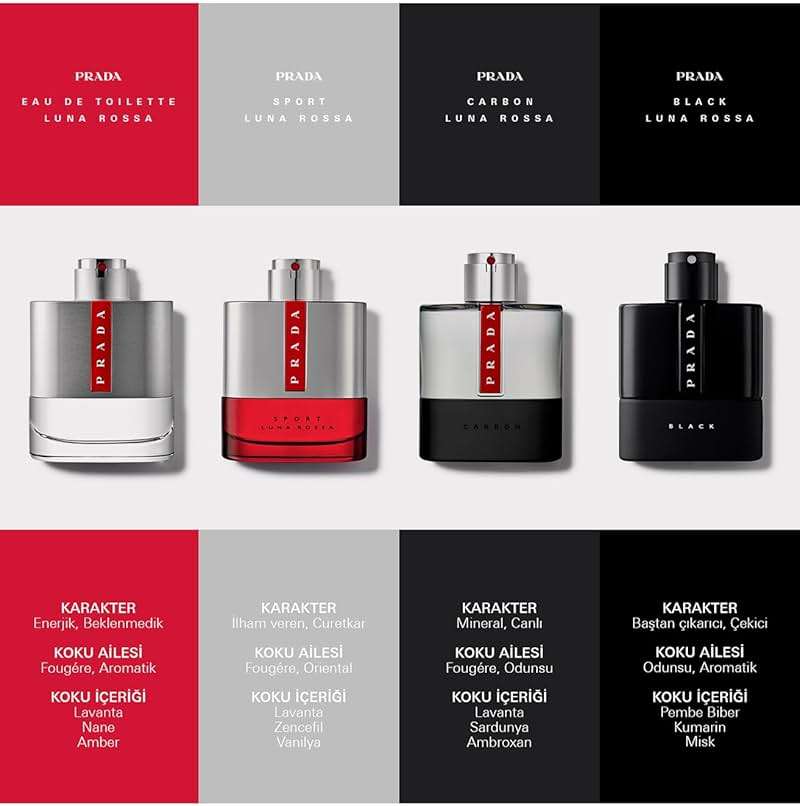 Prada Luna Rossa Carbon for Men - 3.4 oz EDT Spray - Image 8