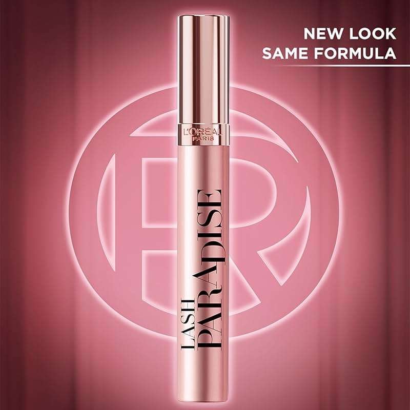 L'Oreal Paris Voluminous Makeup Lash Paradise Mascara, Voluptuous Volume, Intense Length, Feathery Soft Full Lashes, No Flaking, No Smudging, No Clumping, Black Brown, 0.25 Fl Oz (Pack of 1) - Image 2