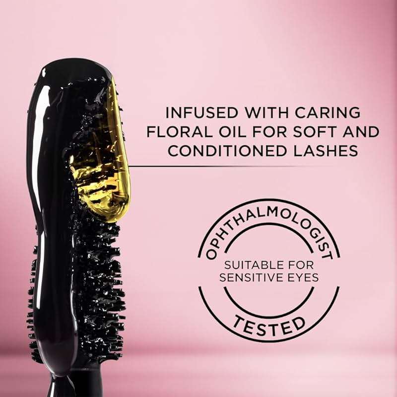 L'Oreal Paris Voluminous Makeup Lash Paradise Mascara, Voluptuous Volume, Intense Length, Feathery Soft Full Lashes, No Flaking, No Smudging, No Clumping, Black Brown, 0.25 Fl Oz (Pack of 1) - Image 6