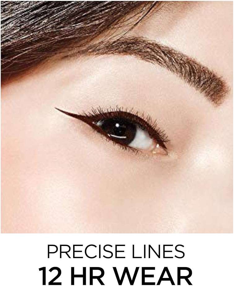 L'Oreal Paris Makeup Infallible Super Slim Long-Lasting Liquid Eyeliner, Ultra-Fine Felt Tip, Quick Drying Formula, Glides on Smoothly, Brown, 0.03 fl oz., 1 Count - Image 5