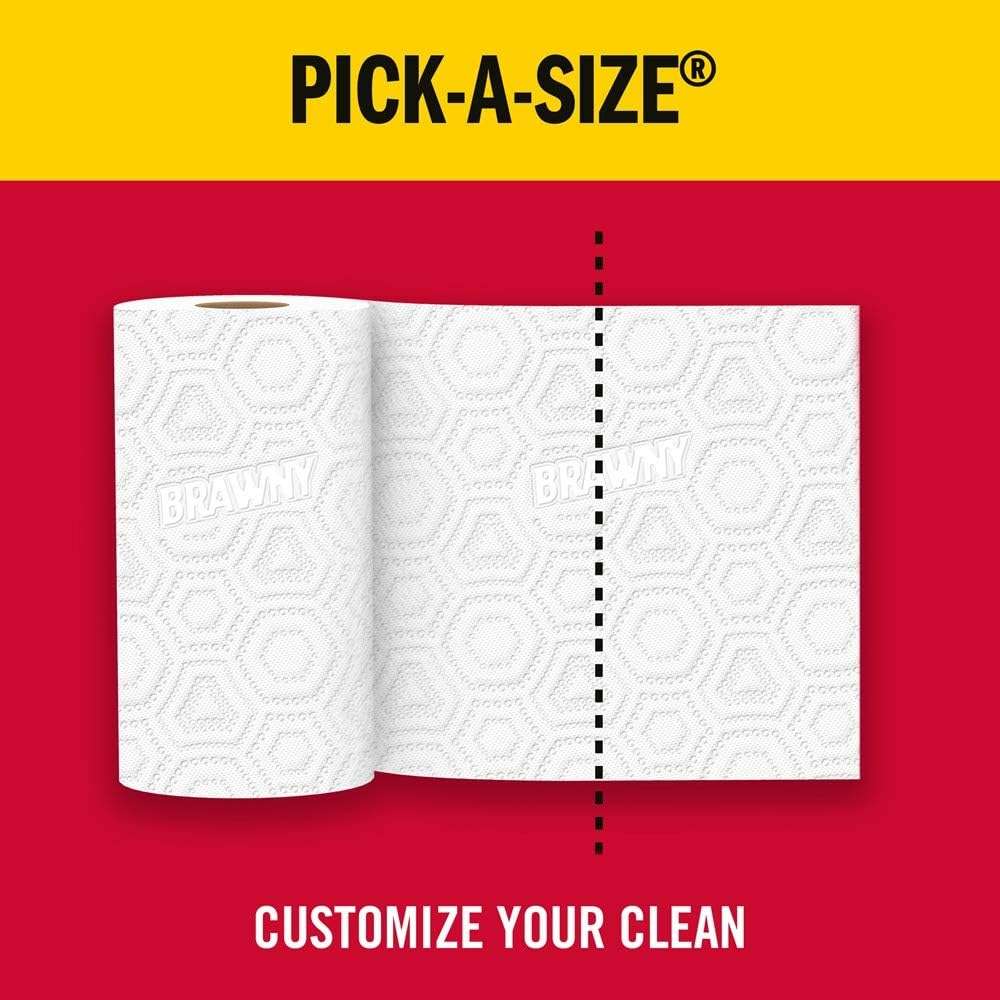 Brawny Paper Towels, 2 XL Rolls, Pick-a-Size, 2 = 4 Regular Rolls - Image 12