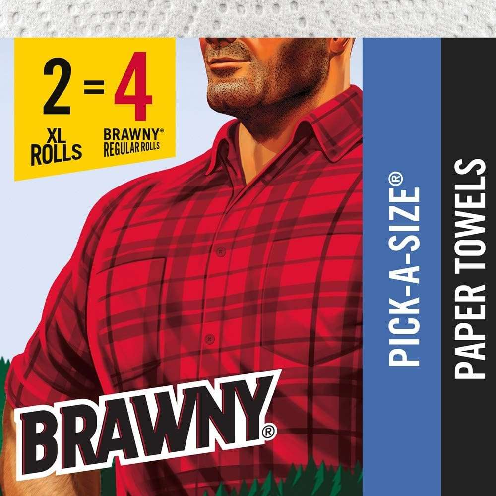 Brawny Paper Towels, 2 XL Rolls, Pick-a-Size, 2 = 4 Regular Rolls - Image 5