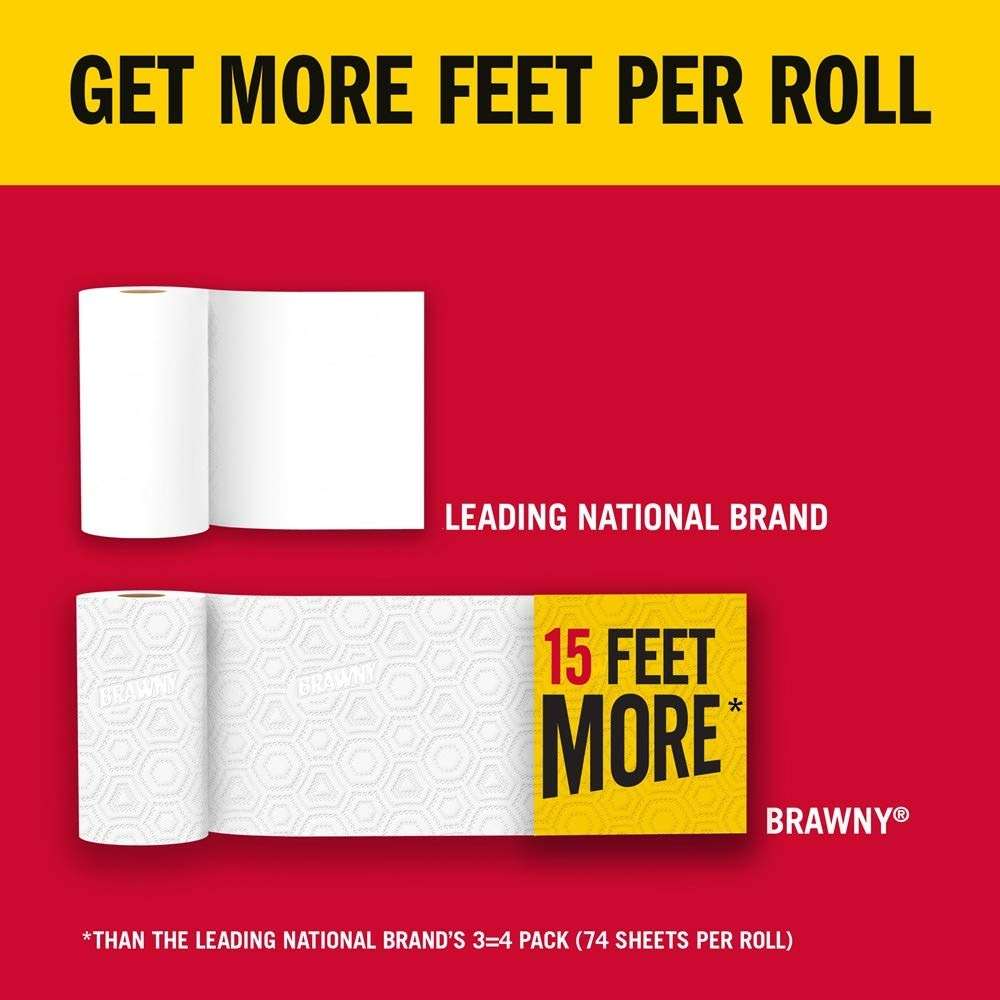 Brawny Paper Towels, 2 XL Rolls, Pick-a-Size, 2 = 4 Regular Rolls - Image 7