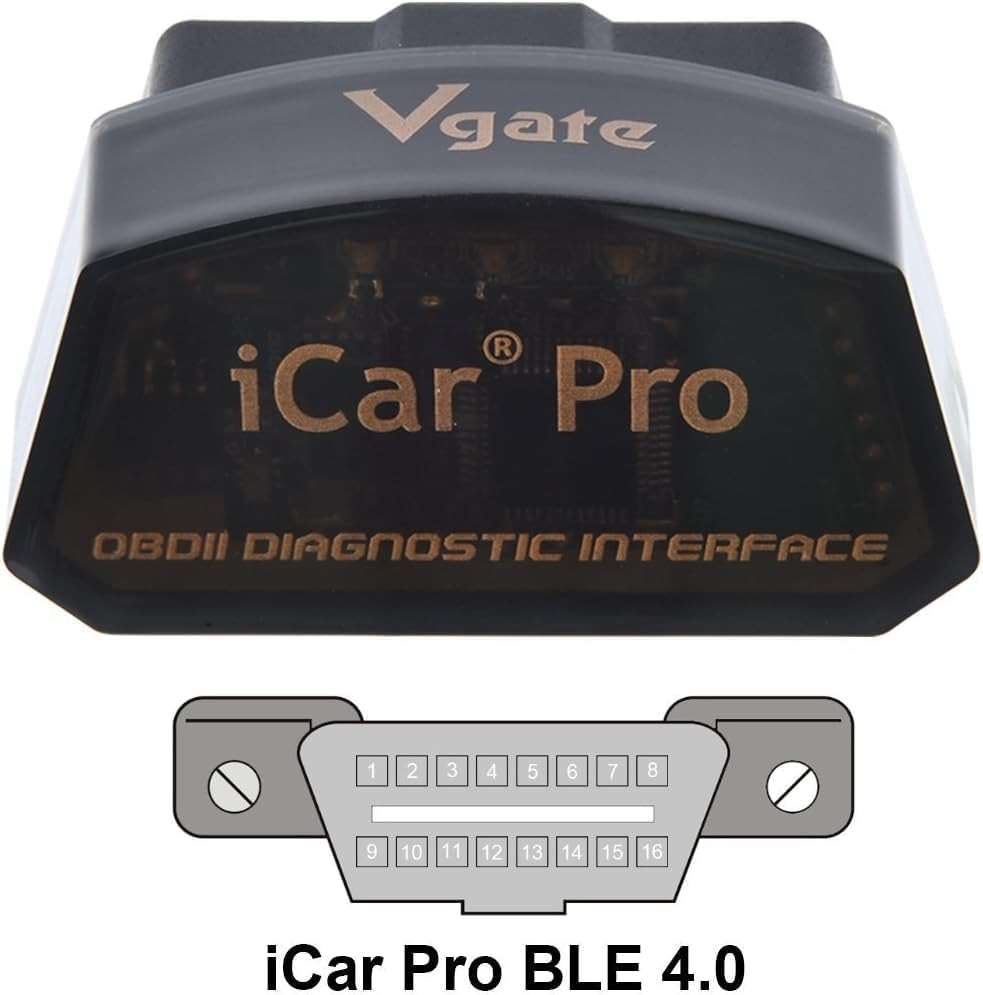 Vgate iCar Pro Bluetooth 4.0 (BLE) OBD2 Fault Code Reader OBDII Code Scanner Car Check Engine Light for iOS/Android | Fault Code Reader, OBDII, Car Check Engine Light, iOS/Android Compatible - Image 2