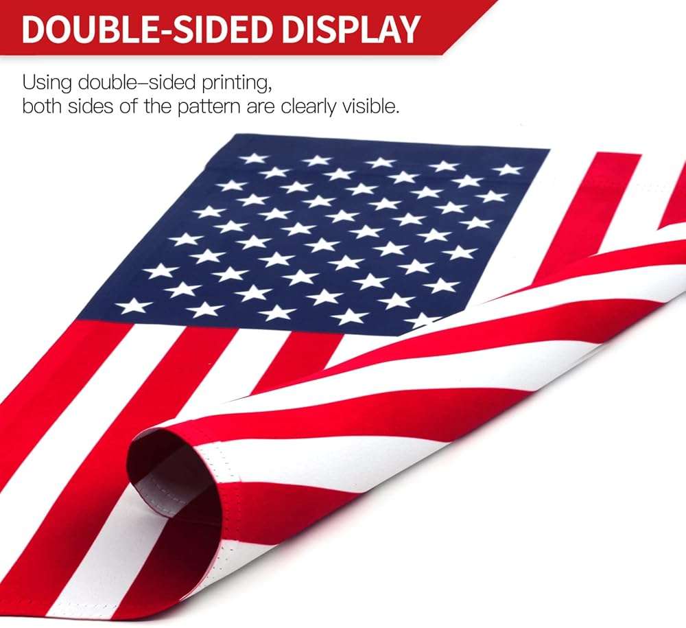 Anley Double Sided Premium Garden Flag, US National Garden Flag - American United States July 4th Independence Day Patriotic Decorative Yard Flags - Weather Resistant & Double Stitched - 18 x 12.5 Inch - Image 5