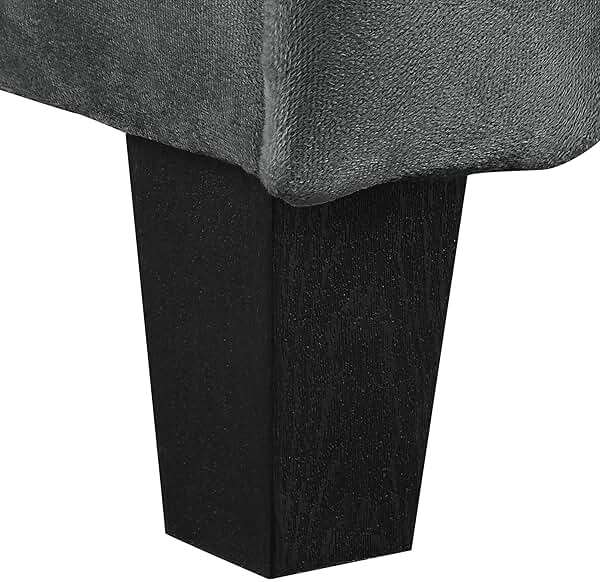 Studio Living Harrington 80.3" Sofa, Transitional Modern, Pocket Coil Comfort, Easy Assembly, Microfiber Fabric, Dark Grey - Image 5