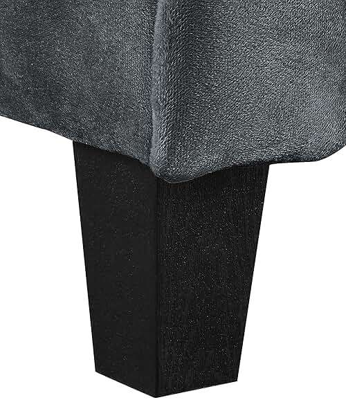 Studio Living Harrington 80.3" Sofa, Transitional Modern, Pocket Coil Comfort, Easy Assembly, Microfiber Fabric, Dark Grey - Image 7