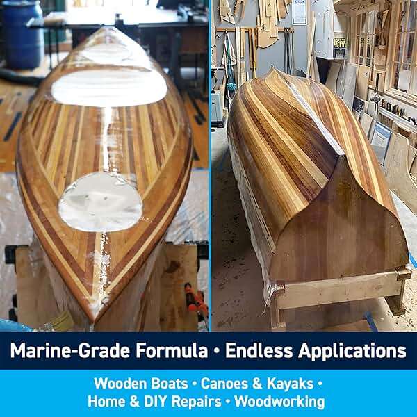 TotalBoat High Performance Epoxy Kit - Crystal Clear Marine Grade Resin and Hardener for Woodworking, Fiberglass, Wooden Boat Building and Repairs (1.5 Quart, Medium) - Image 3