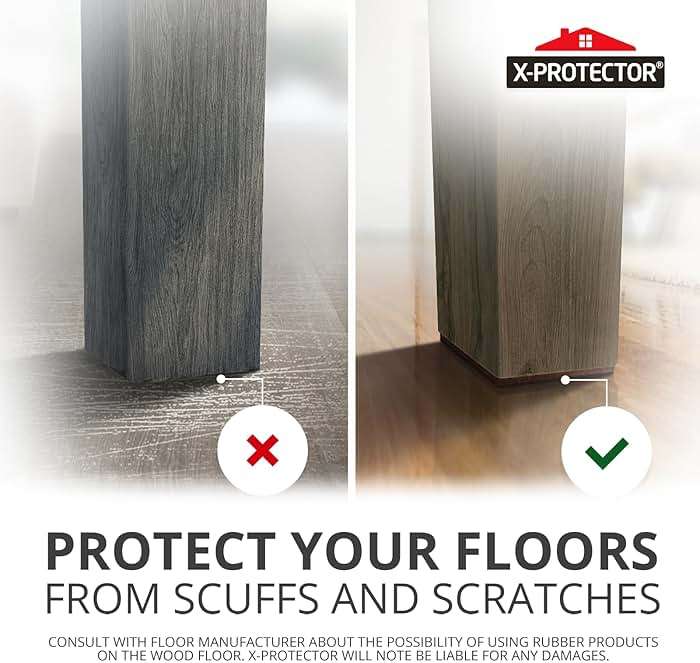 X-PROTECTOR Non Slip Furniture Pads – 12 Premium Furniture Grippers 3"! Best SelfAdhesive Rubber Feet Furniture Feet – Ideal Non Skid Furniture Pad Floor Protectors – Keep Furniture in Place! - Image 5